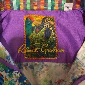 Robert Graham Button Down Shirt, Size Medium